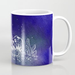 Dino skull – Blue Coffee Mug