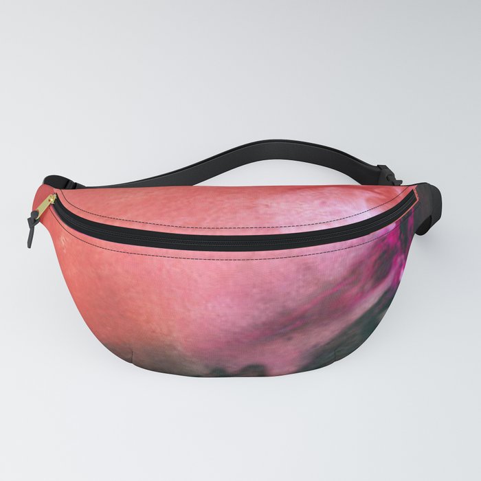 black and red marble  Fanny Pack