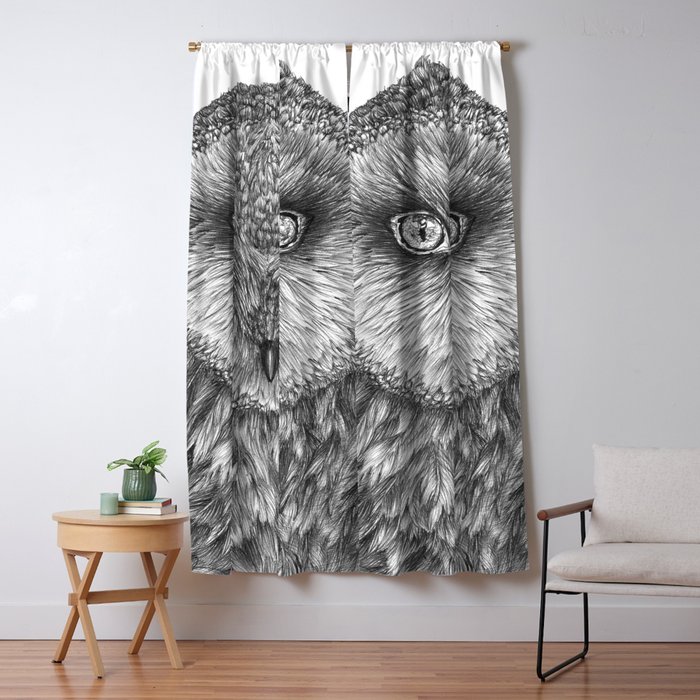 Little Barn Owl Blackout Curtain By Ecmazur Society6
