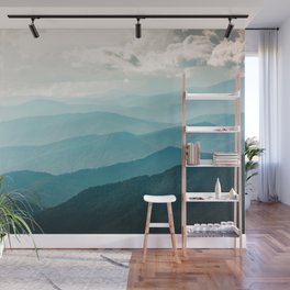 Turquoise Smoky Mountains - Wanderlust Nature Photography Wall Mural