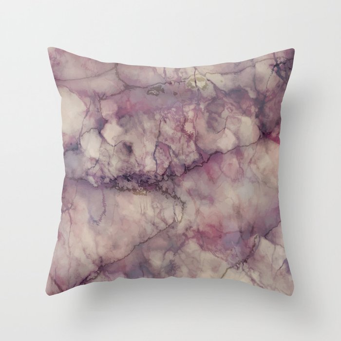 Mystic Marble Throw Pillow