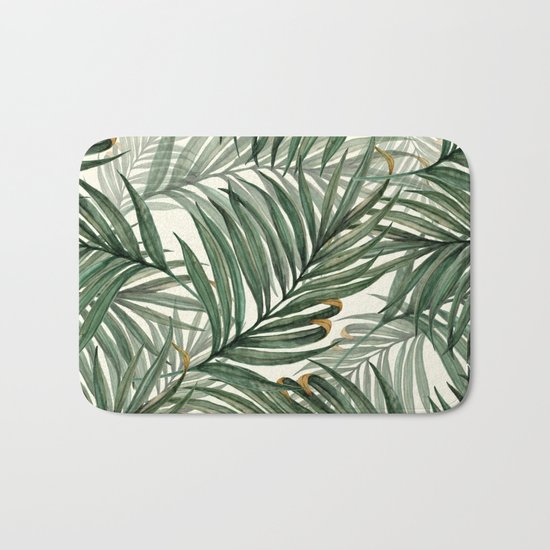 Palm leaves Bath Mat