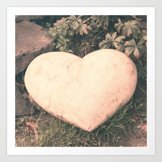 HEART ROCK Art Print