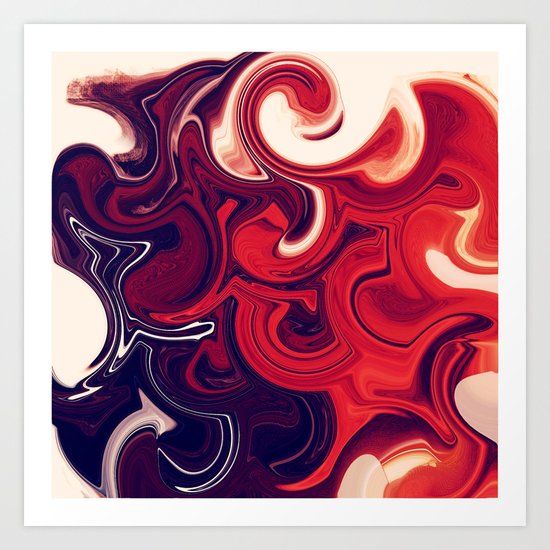 Hot like fire #1 #Red #Summer Art Print