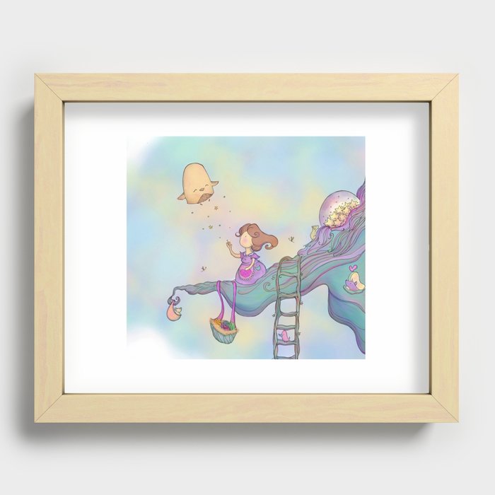 Up on the treetop Recessed Framed Print