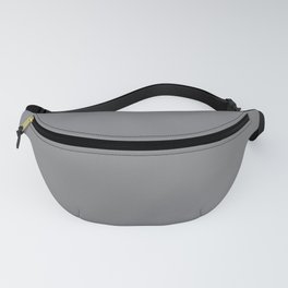 Medium Gray Grey Solid Color Pairs Dunn & Edwards Storm Cloud DE6362 / Accent Shade / Hue / All One Fanny Pack