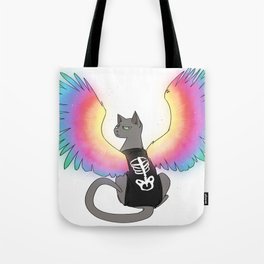 Magical Rainbow Cat Tote Bag