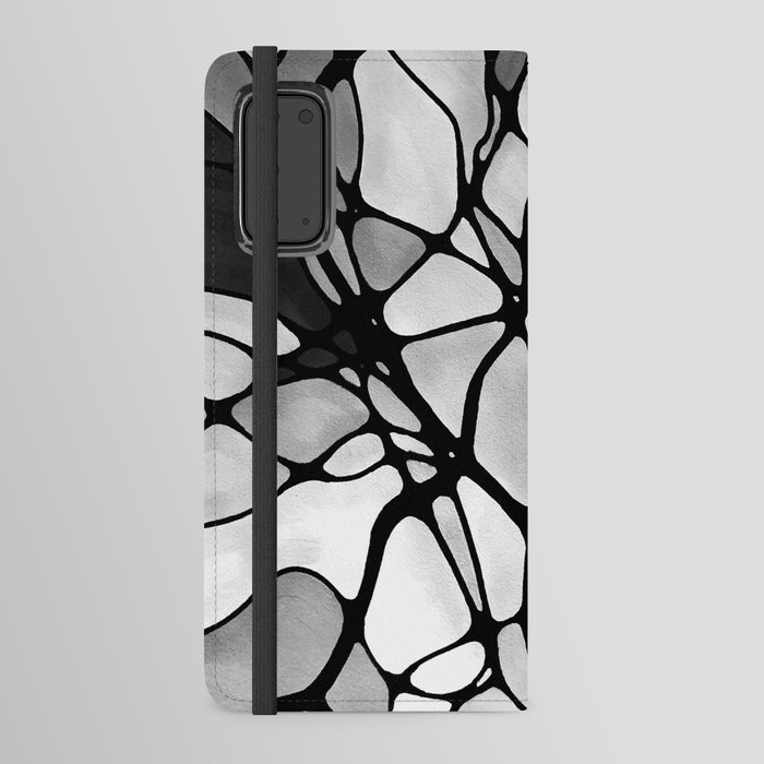 Edited Neurographic pattern with a circles and variety shapes by MariDani Android Wallet Case