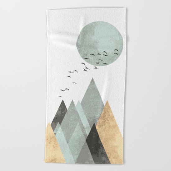 Blue moon Beach Towel