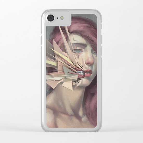 Vertices 02 Clear iPhone Case