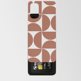 Skin tone mid century modern geometric shapes Android Card Case