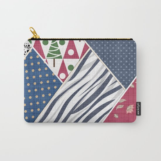 Abstract pattern .Textile patchwork patchwork . Carry-All Pouch
