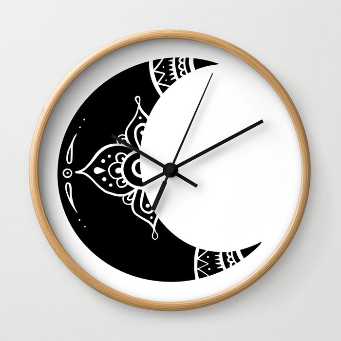 Bohemian Moon Wall Clock