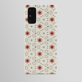Red Geometric Star Pattern Android Case