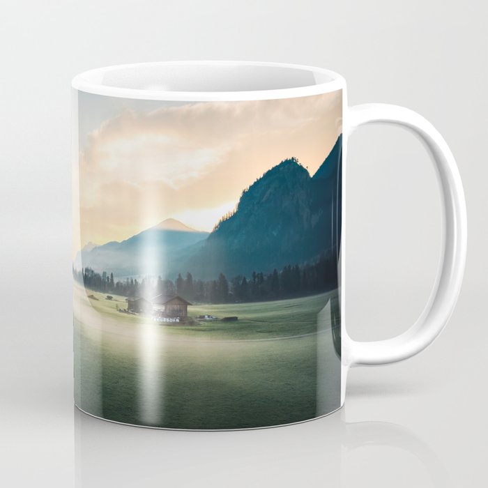 Foggy Morning in German Landscape Coffee Mug