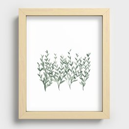 Eucalyptus Leaves - Green Recessed Framed Print