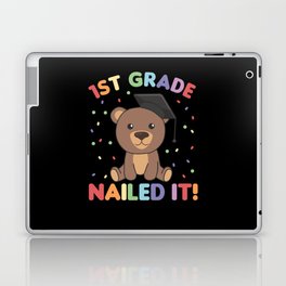 Kids 1st Grade Nailed It Bear Graduation Laptop Skin