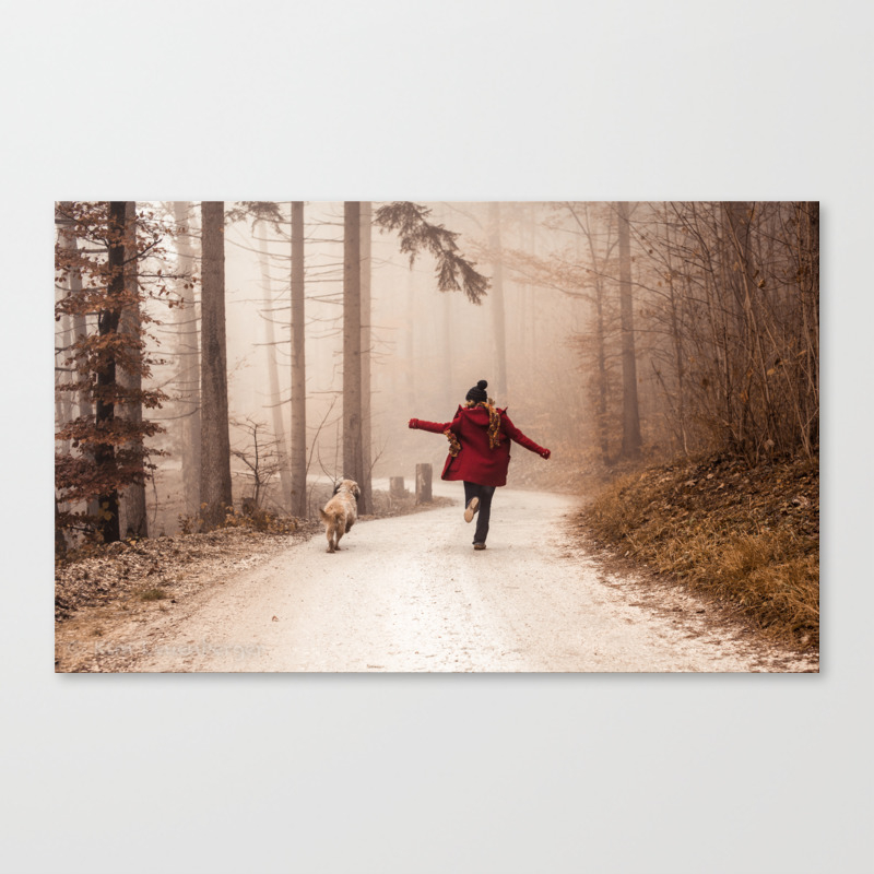 Red Riding Hood And The Big Bad Wolf Canvas Print By Kimleuenberger Society6