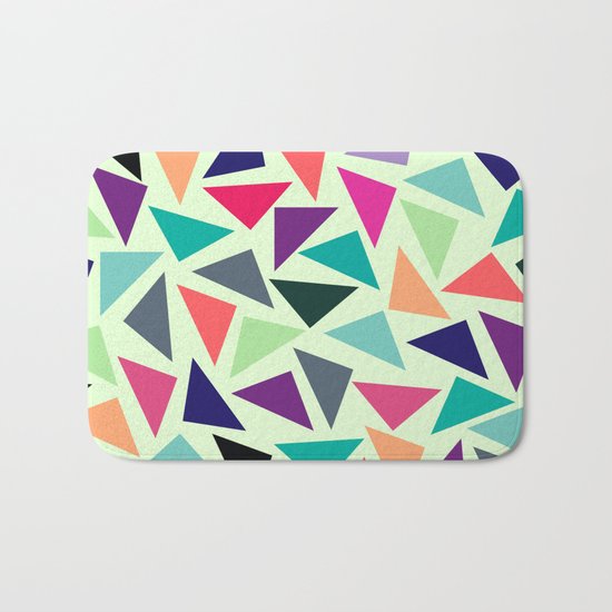Geometric Pattern Bath Mat