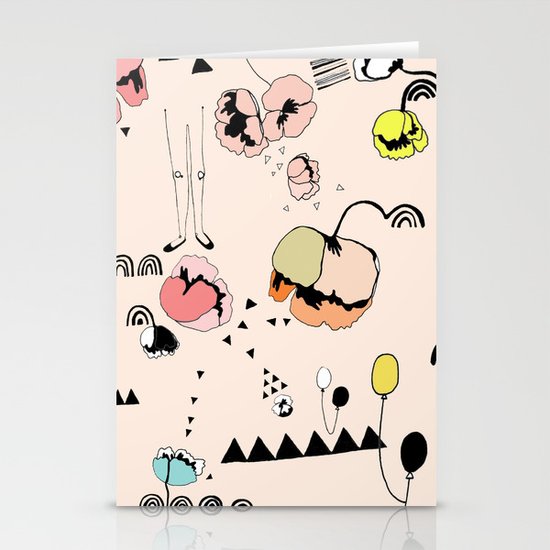 Poppies Print Stationery Cards