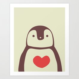 baby penguin Art Print