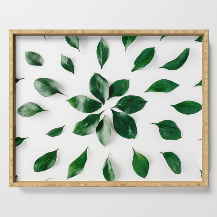 Natural Leaves Serving Tray