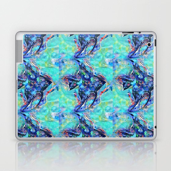 Colorful Tropical Fish Art - Wild Angel Laptop & iPad Skin