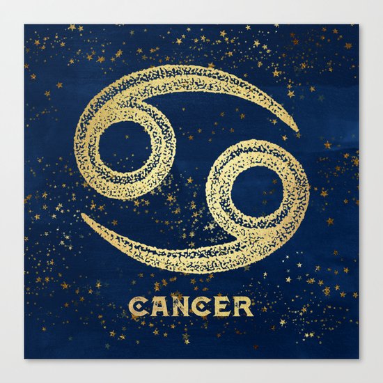 Cancer Zodiac Sign Canvas Print