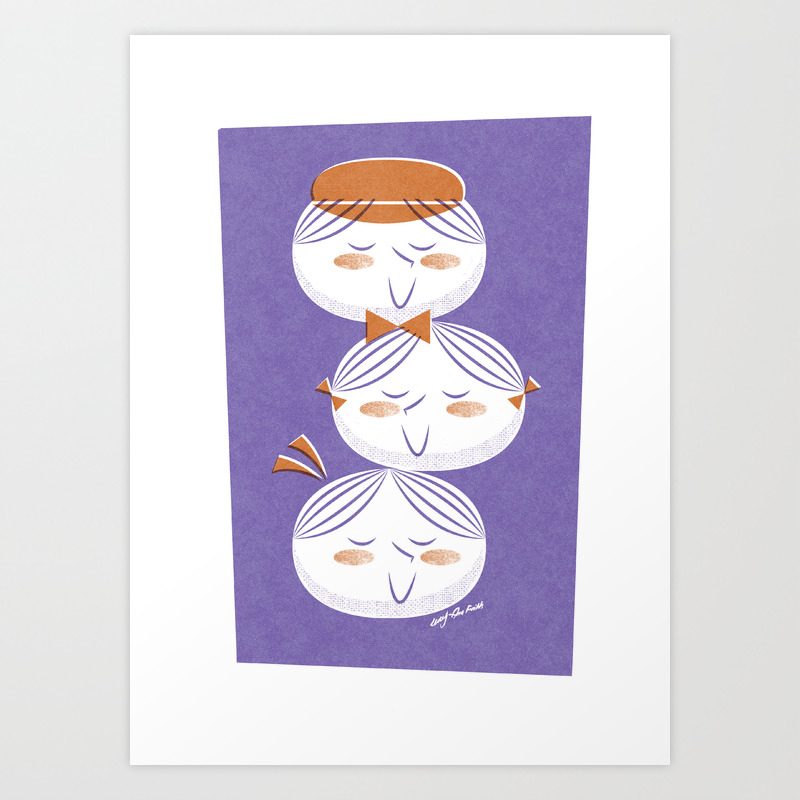 Three Peas In A Pod Art Print By Walkintheforest Society6