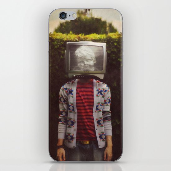 This TV haze sucks me through. I watch the world from the inside iPhone & iPod Skin