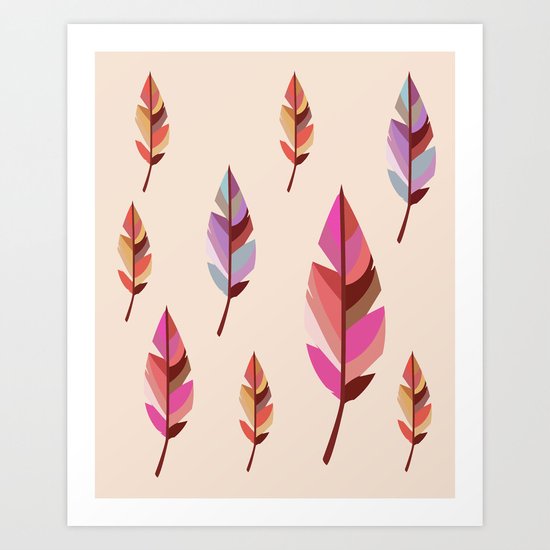 Feathers2 #society6 Art Print