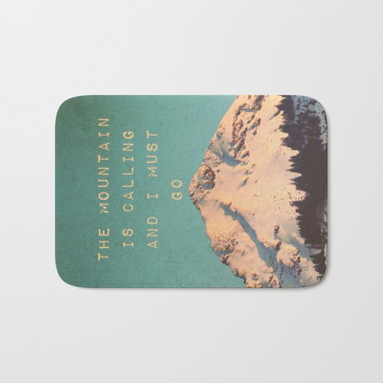 Mountain Is Calling Bath Mat