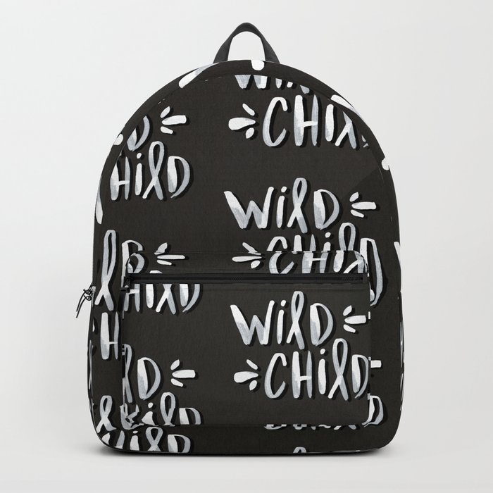 Wild Child – White on Black Palette Backpack