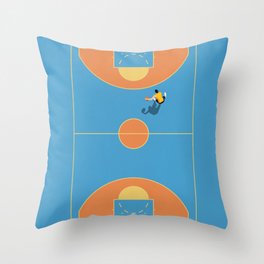 Basketball Vivid Colors  Throw Pillow