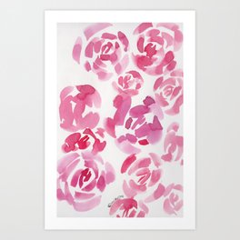 5  |  190411 Flower Abstract Watercolour Painting Art Print | Abstract, Patterns, Wreathes, Shapeswatercolor, Fine, Leave, Art, Flora, Botanical, Fineart 