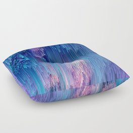 Fairy Glitches - Abstract Pixel Art Floor Pillow