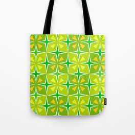 Tiki Toon Tiles Lemon Lime Tote Bag