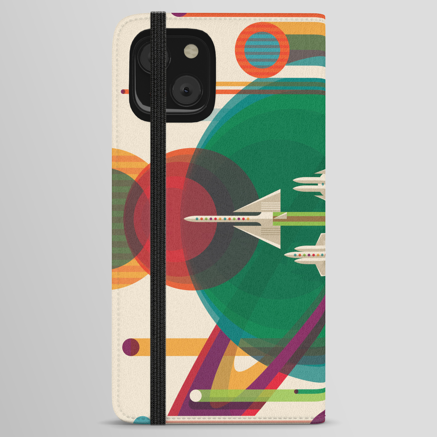 Nasa Retro Space Travel Poster The Grand Tour Iphone Wallet Case By Vintage Wall Art Society6