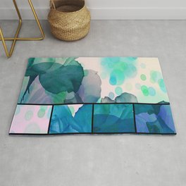 Abstract Roses Rug