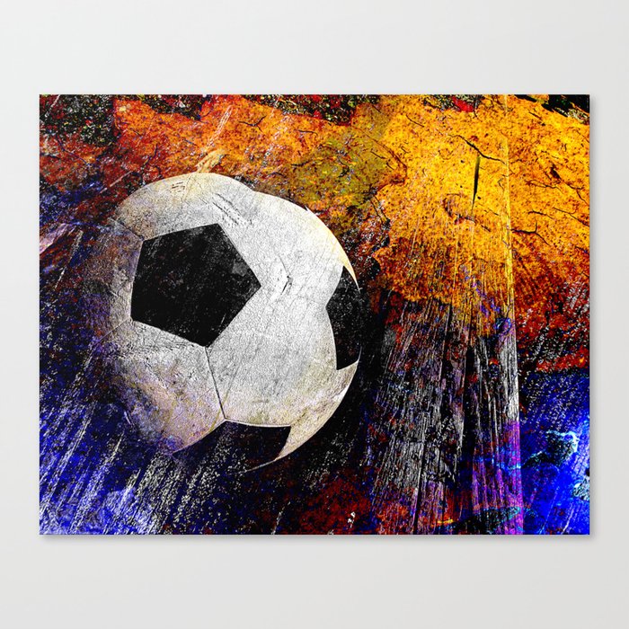 Soccer Ball Vs 7 Canvas Print By Takumipark Society6