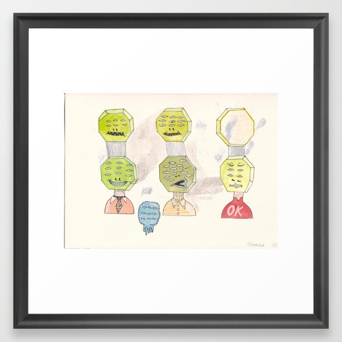 OK Men Framed Art Print