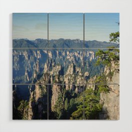 China Photography - Zhangjiajie National Forest Park Under The Blue Sky Wood Wall Art