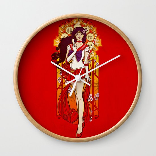 Spirit of Fire - Sailor Mars nouveau Wall Clock