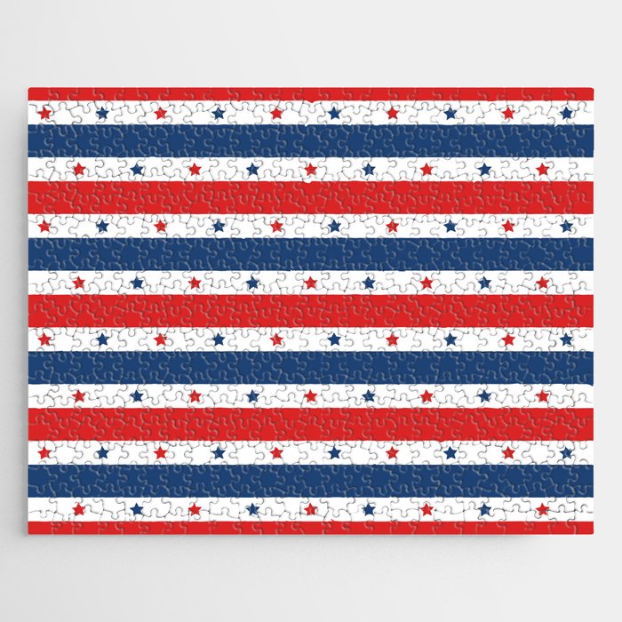 Stars And Stripes Modern Collection Jigsaw Puzzle