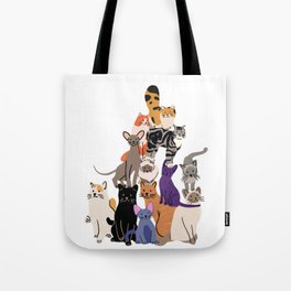 Cats Pyramid Tote Bag