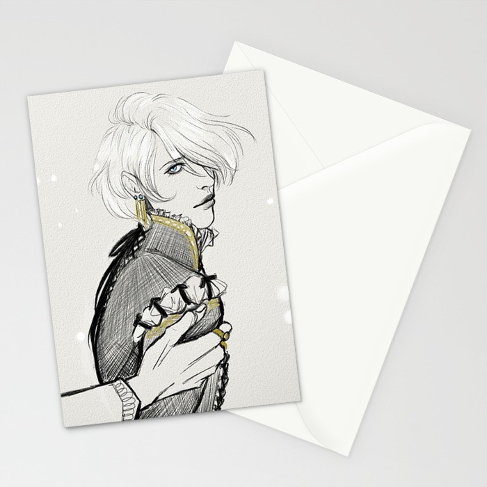 Captive Prince Laurent Of Vere Sketch Stationery Cards By Martymc Society6
