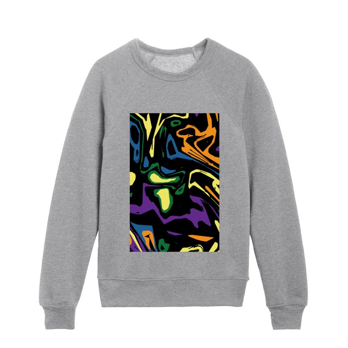 Psychedelic Retro Kids Crewneck