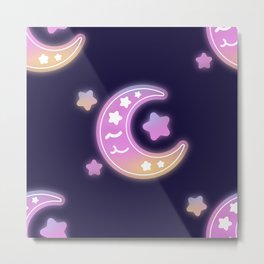 Lovely Moons Metal Print | Nature, Pattern, Love, Vector 