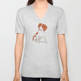 Springer Spaniel Dog V Neck T Shirt