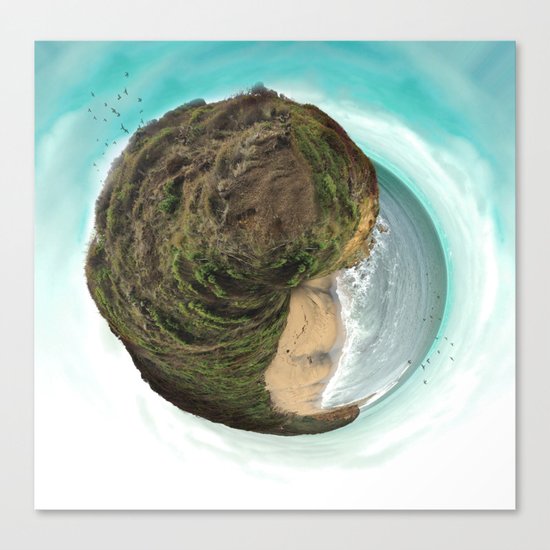 Bells Beach tiny world Canvas Print
